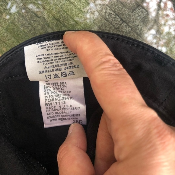 Ag adriano goldschmied ankle super skinny ankle black size 28 pants - Picture 4 of 9